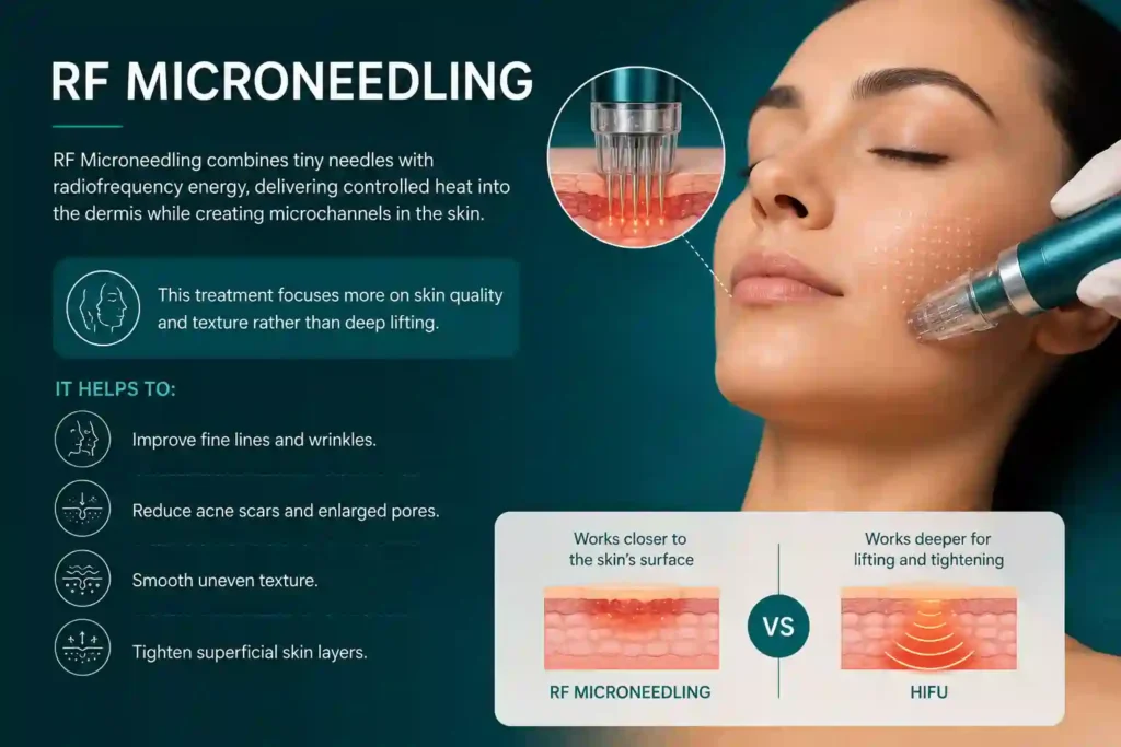 What Does RF Microneedling Do That HIFU Alone Cannot Stansted