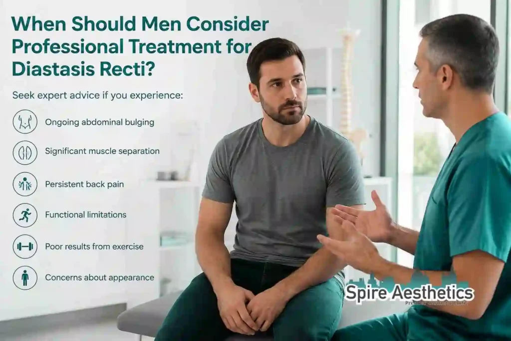 When Should Men Consider Professional Treatment for Diastasis Recti Stansted?